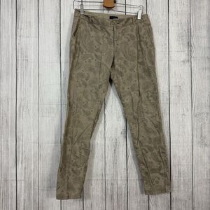 The Limited Women's Size 6 Green Paisley Print Stretch Chino Pants Y2K Preppy
